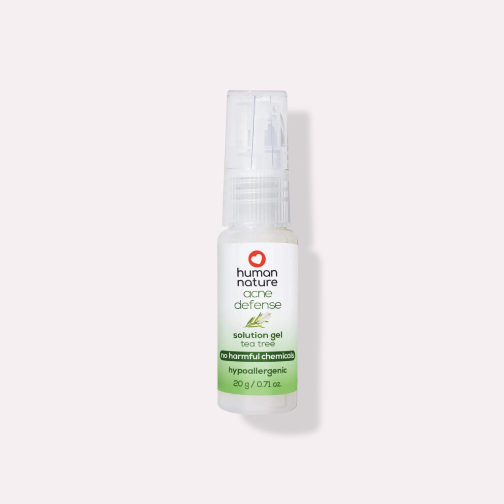 human nature acne defense solution gel