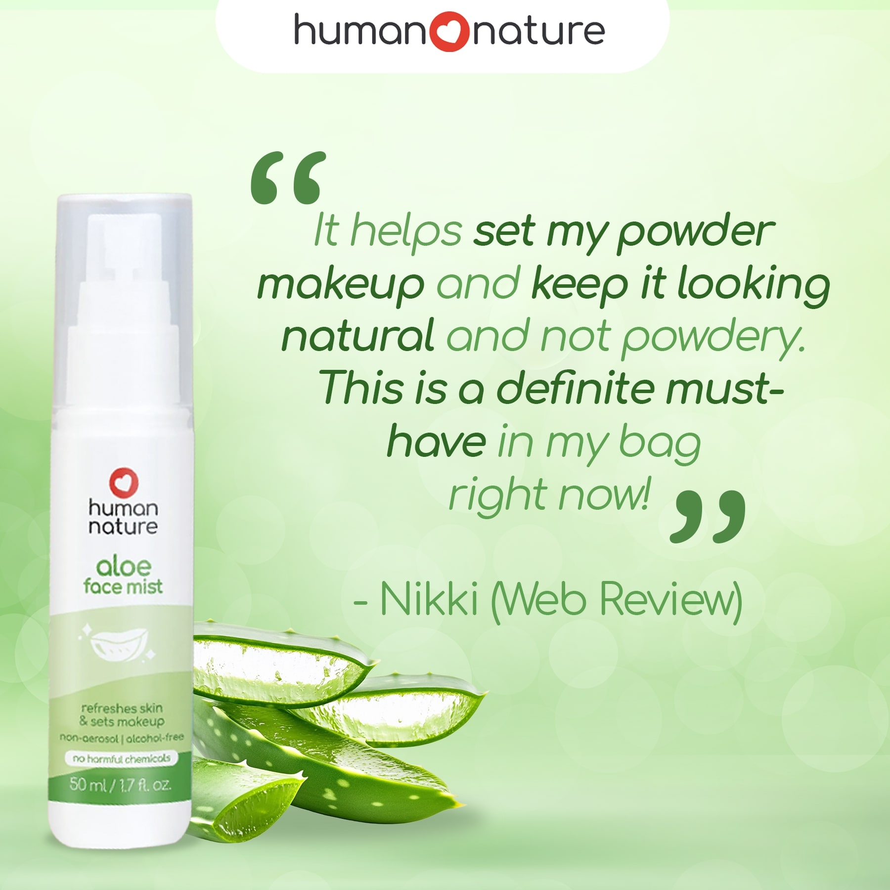 Aloe Face Mist 50ml - Image 2