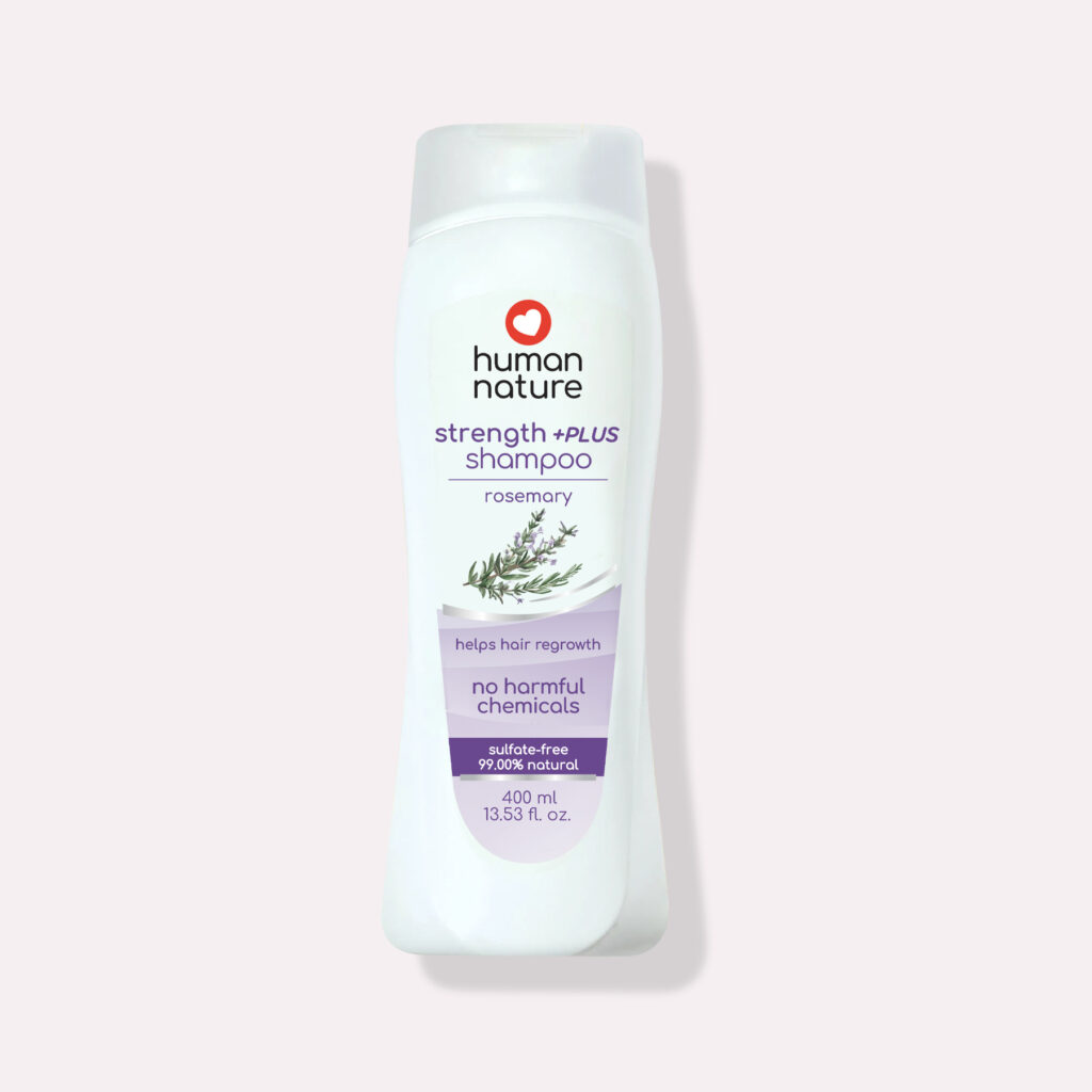 human nature strengthening rosemary shampoo
