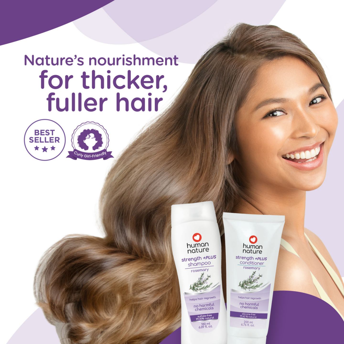 human nature strengthening rosemary conditioner