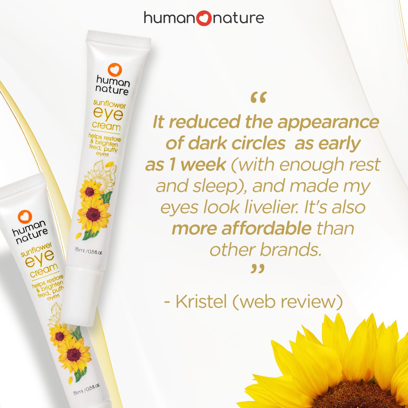 Sunflower Eye Cream 15ml - Image 2