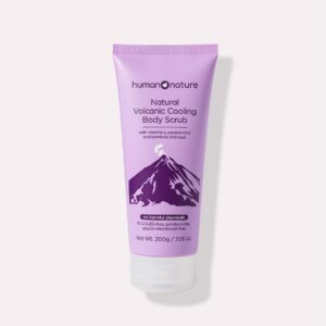 human nature natural volcanic cooling body scrub