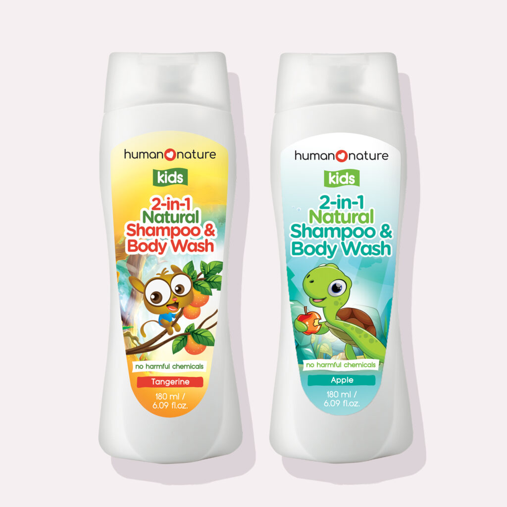 human nature kids natural shampoo and body wash